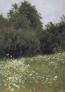 Levitan, Isaak Meadow at the forest edge oil painting
